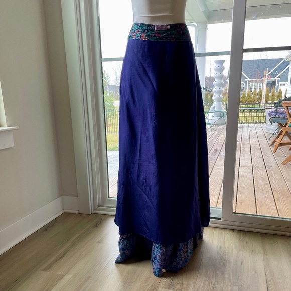 Calypso St. Barth Vintage Floral Bohemian Silk Maxi - Picture 9 of 9